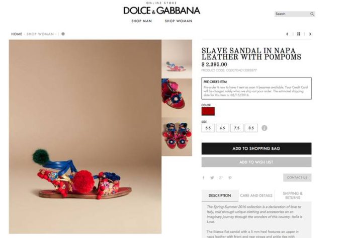 d&g website